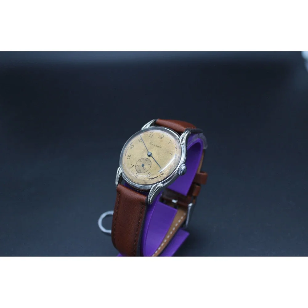 Vintage Lewanco Swiss 15 Jewel Manual Wind Watch Serviced Runs Great
